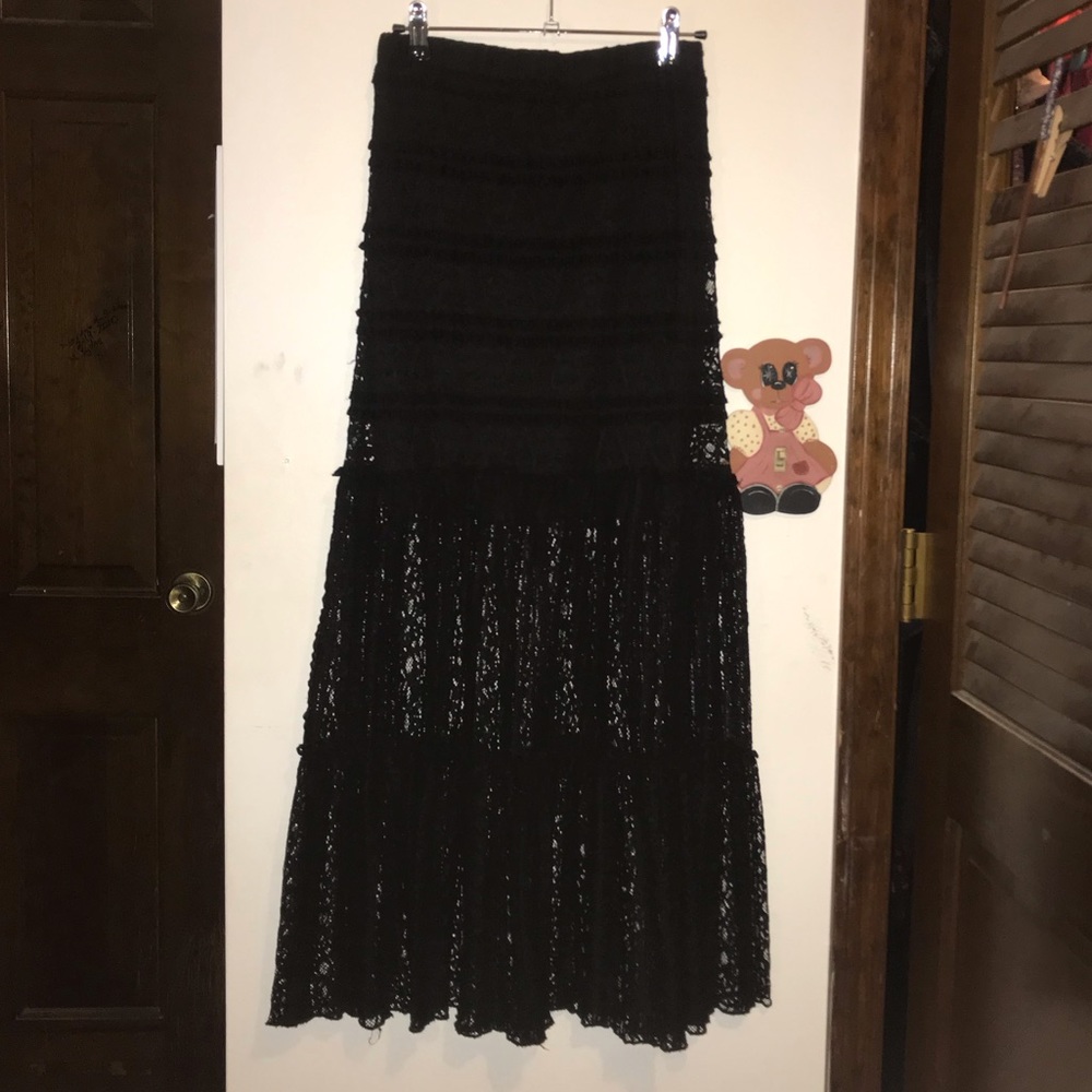 Lace maxi skirt